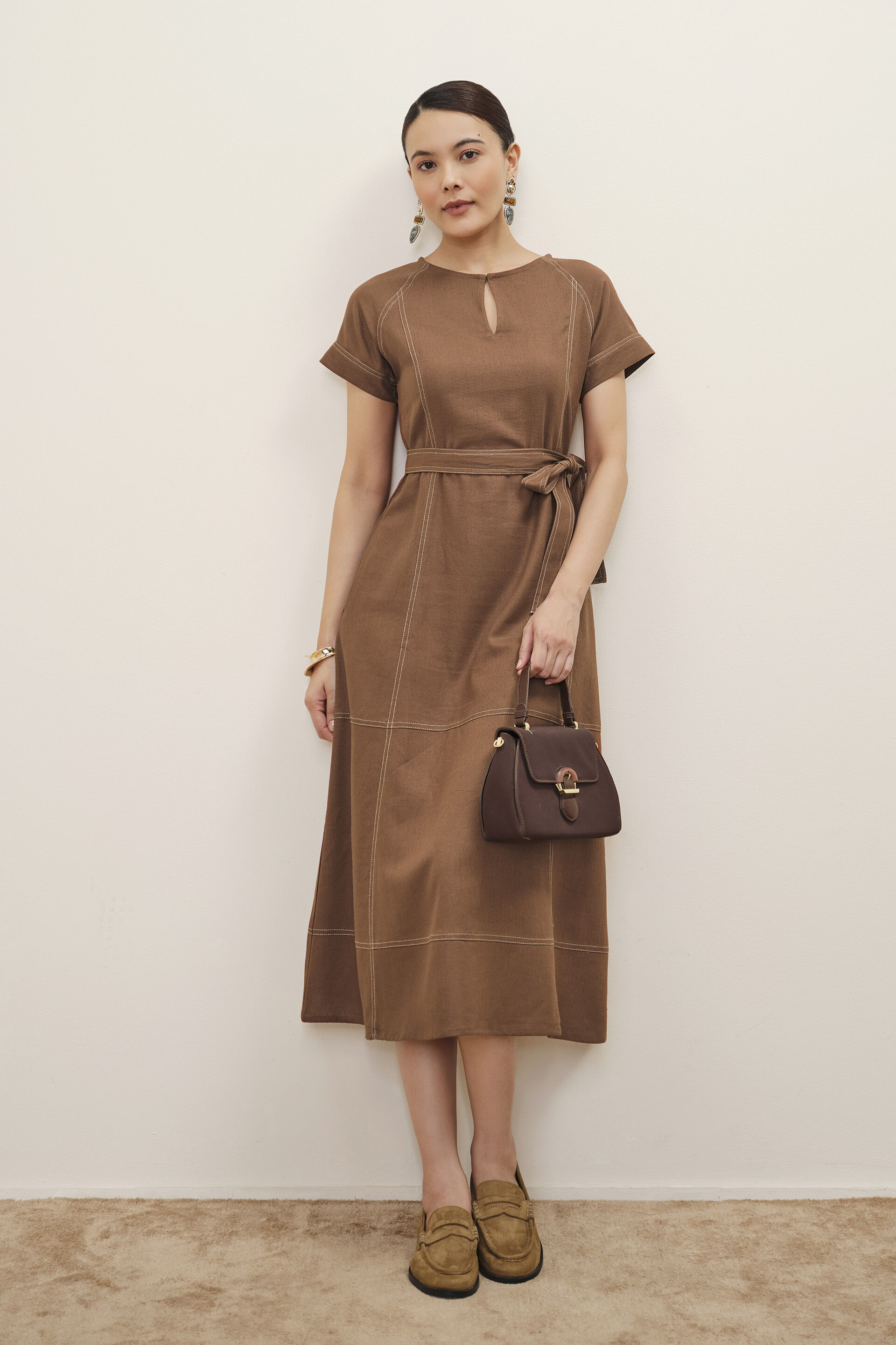 The Classic Brown Dress, Brown, image 2